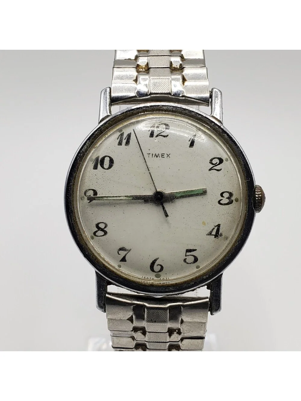 Vintage 1971 Timex Mercury Mechanical Watch 33mm For Parts Or Repair